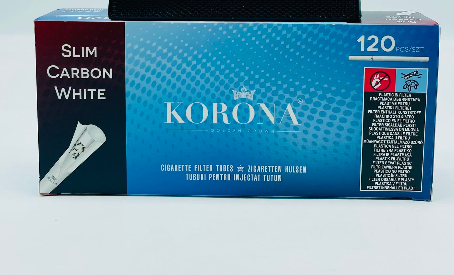 120 X Korona White Carbon Slim 6.5mm Empty Tubes