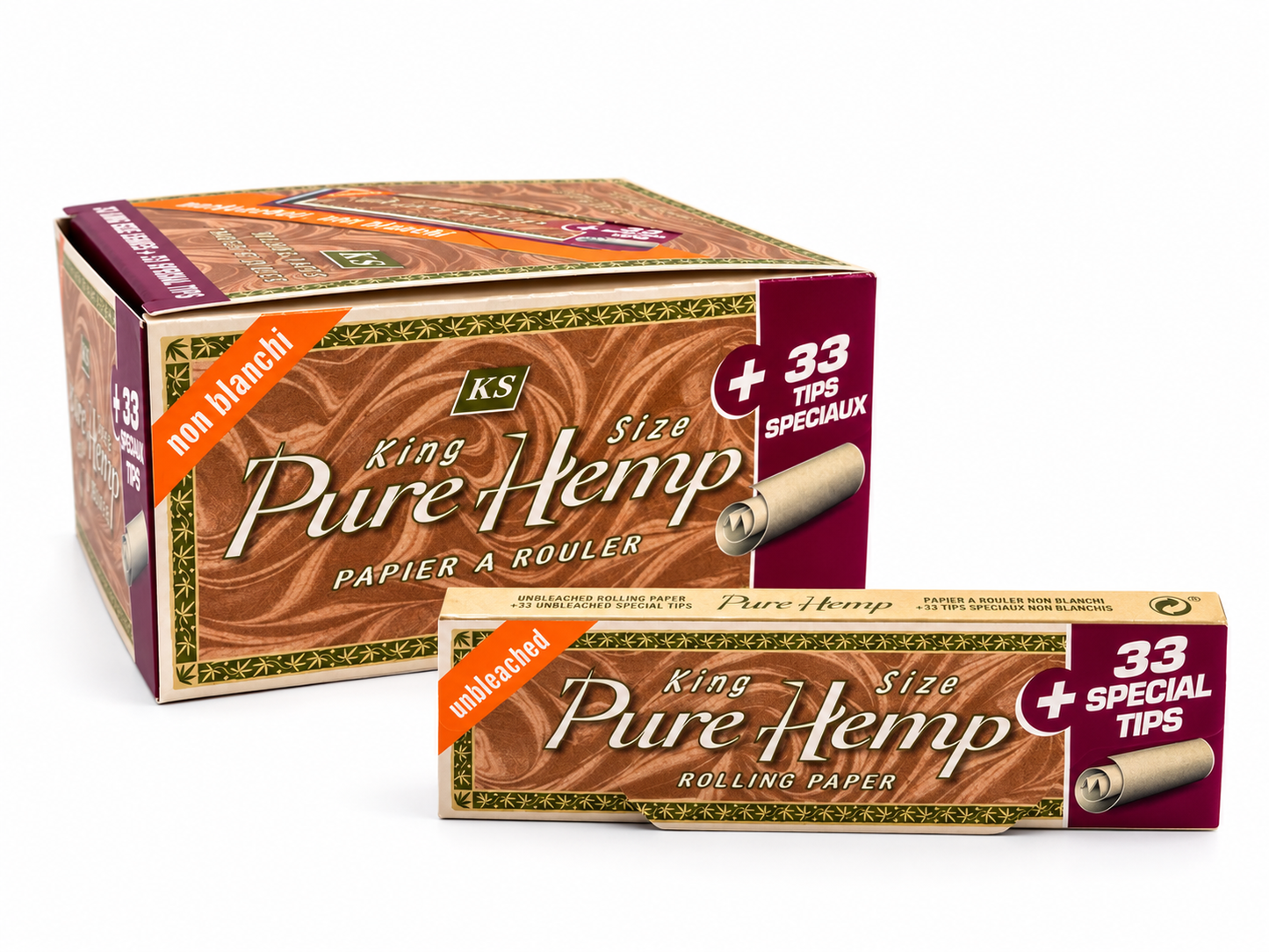 Pure Hemp King Size +Tips Rolling Papers