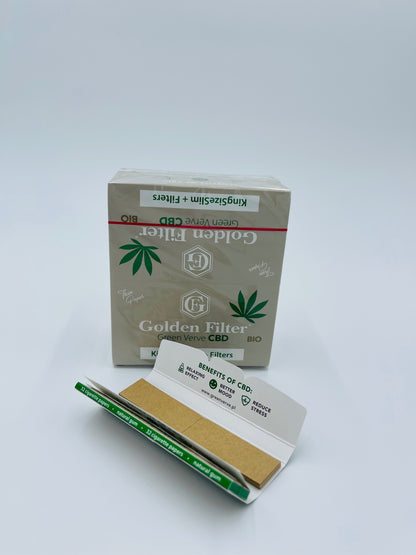 One pack of Bio King size slim papers plus tips