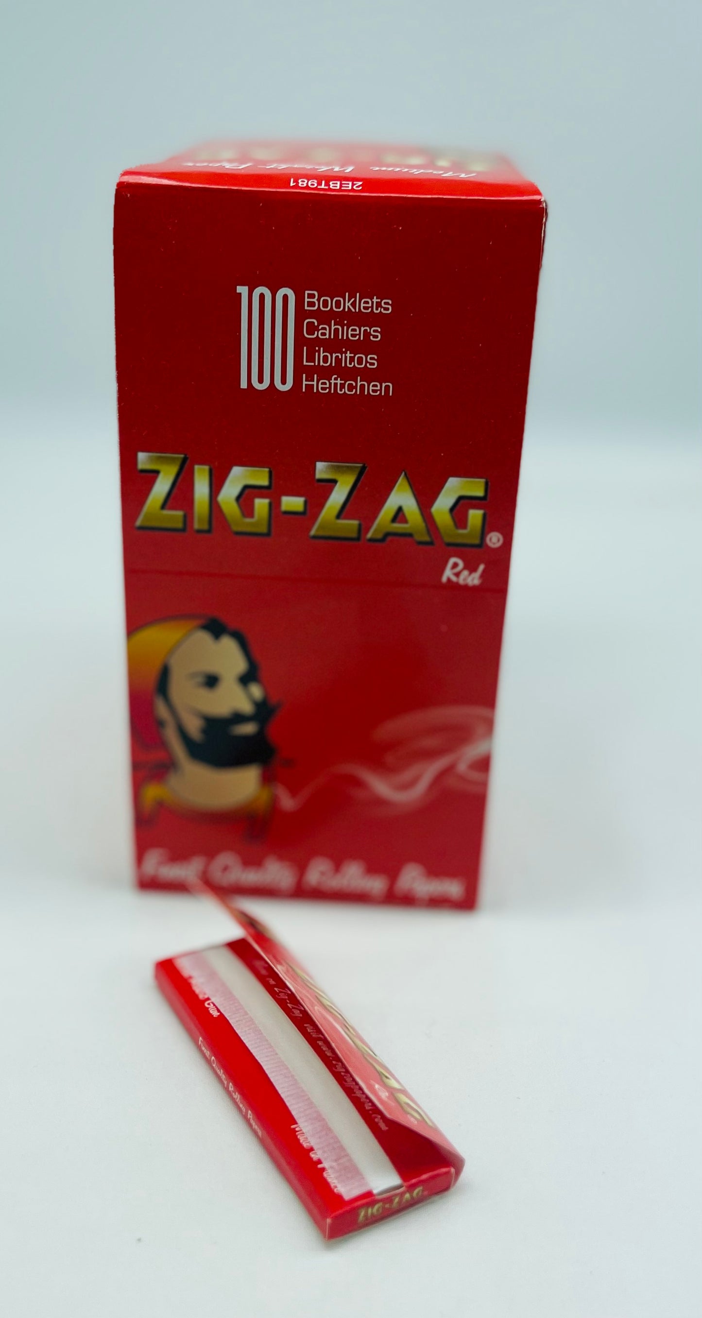 100 X Booklets Of Zig-Zag Red  Rolling Cigarette Papers