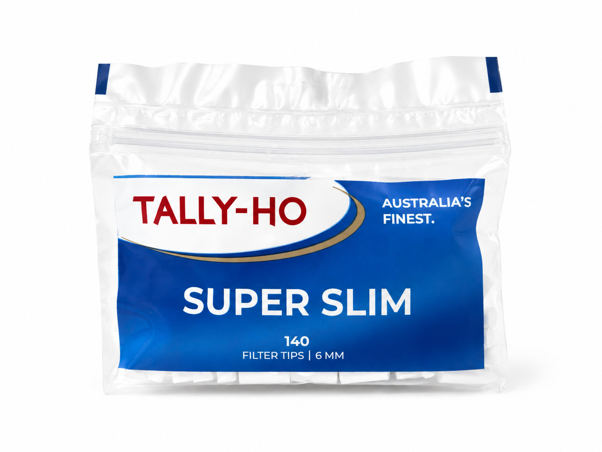 140 X Super Slim Tally-Ho Filter Tips . One Bag of 140