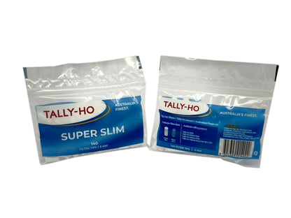140 X Super Slim Tally-Ho Filter Tips . One Bag of 140