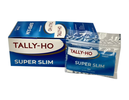 140 X Super Slim Tally-Ho Filter Tips . One Bag of 140
