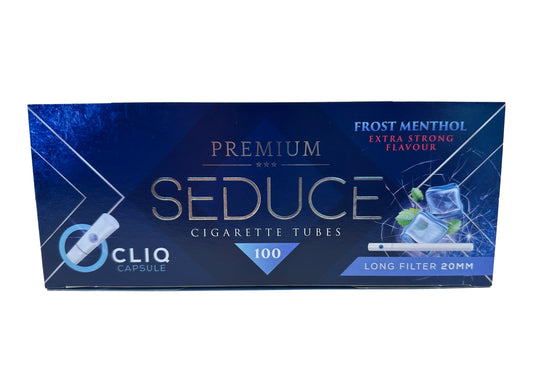 100 X King Size 8mm Pop Frost Menthol 20mm Filter Tubes Capsule