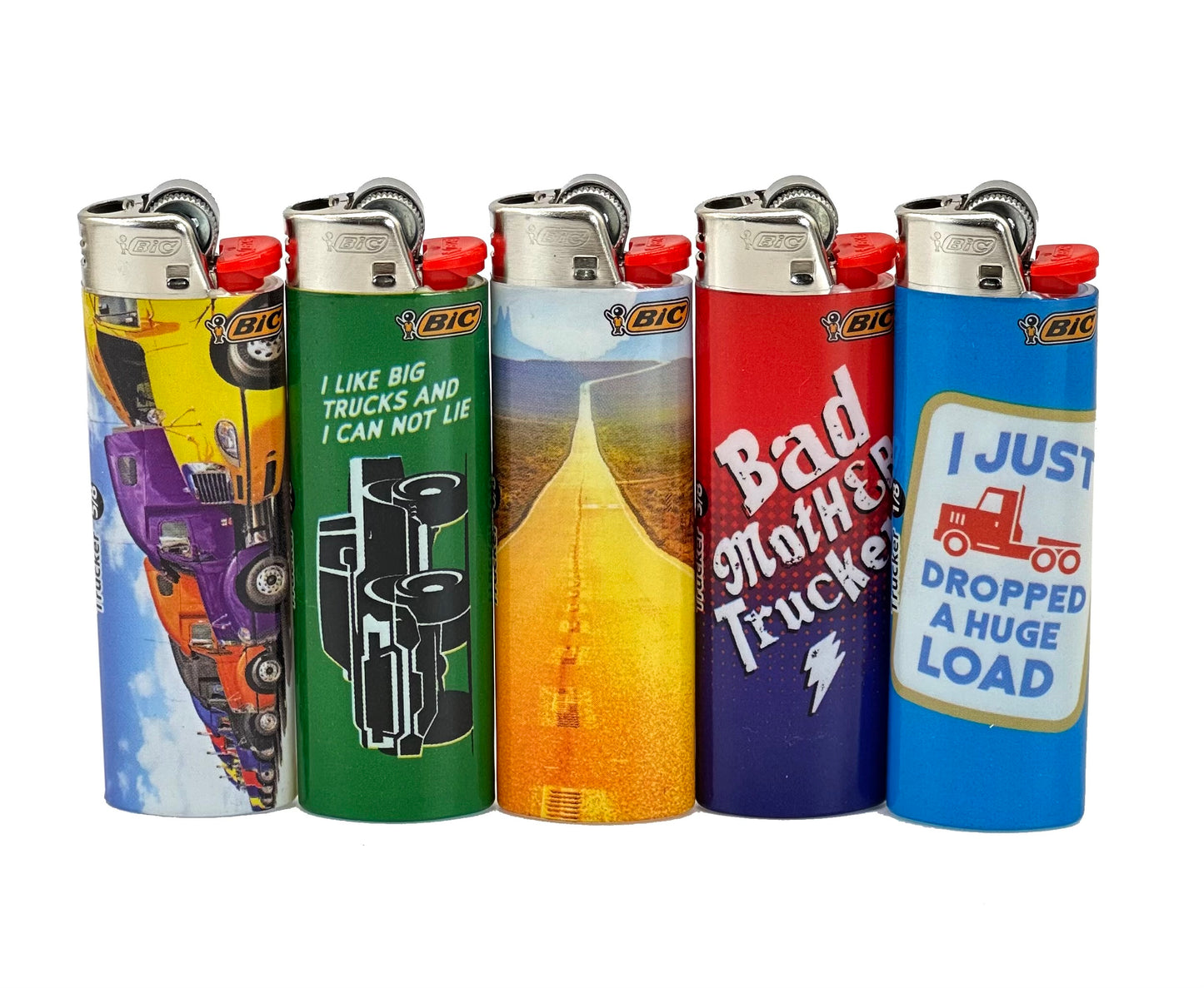 1 X Large Bic Lighter. Colours and designs selected randomly