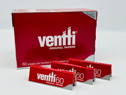 1 X Booklet Ventti Cigarette Rolling Papers. 60 Papers Per Booklet
