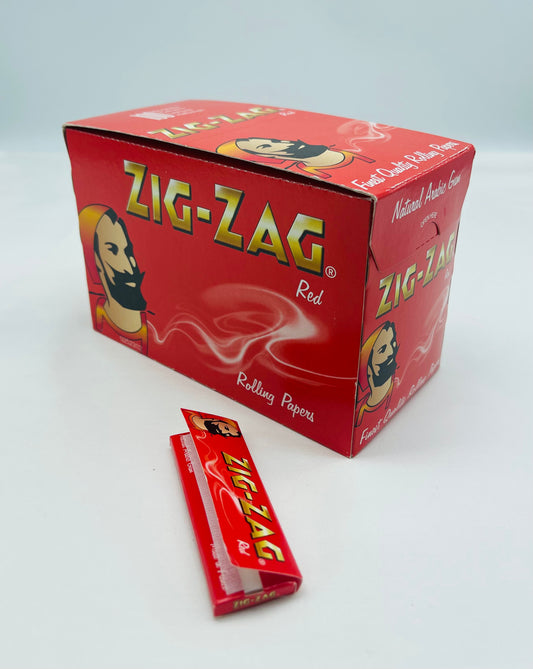 100 X Booklets Of Zig-Zag Red  Rolling Cigarette Papers