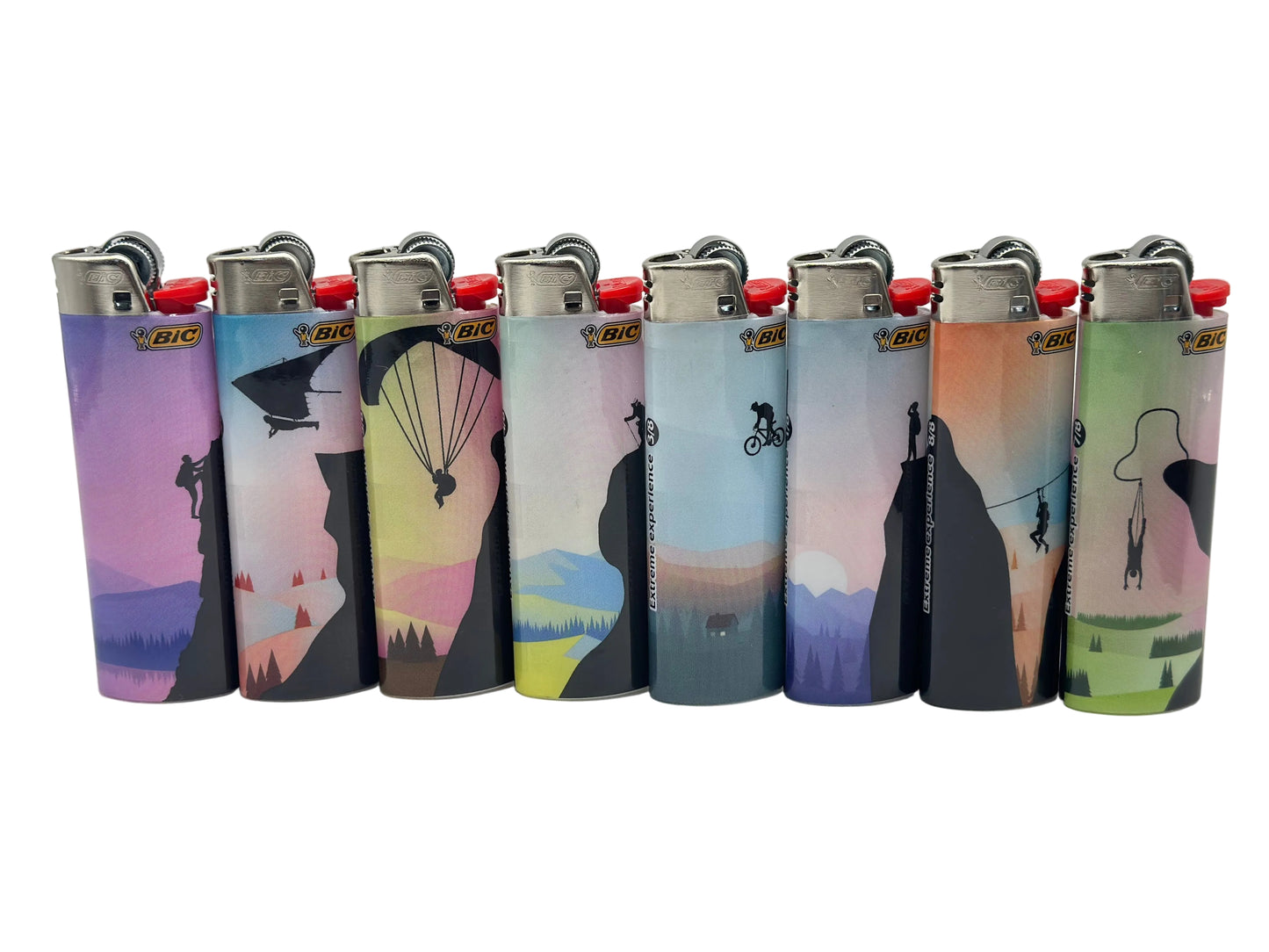 1 X Large Bic Lighter. Colours and designs selected randomly
