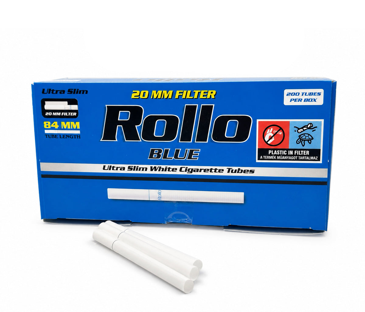 Ultra Slim 20mm Filter Tubes. 200 x Ultra Slim Tubes